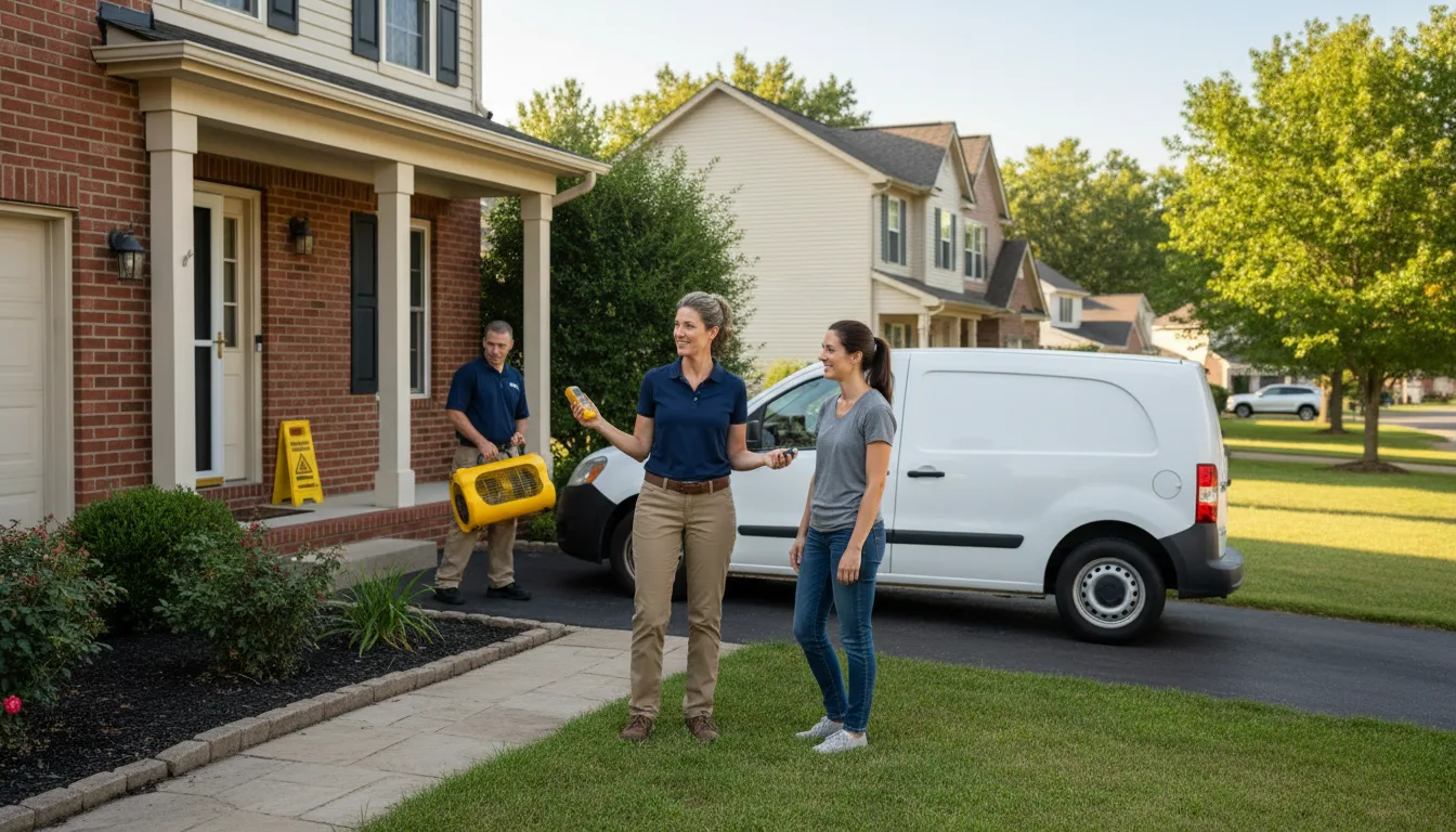 Water restoration image for Dehumidification And Cleanup Services in Lawson, MO